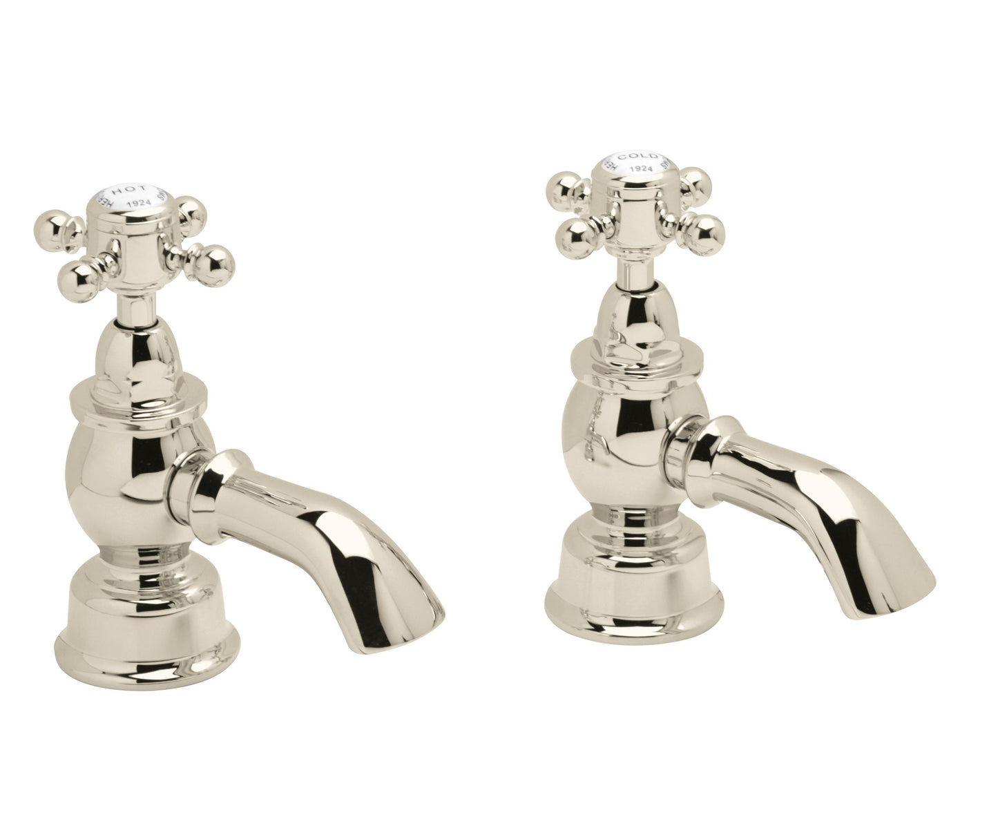 Heritage Hartlebury Bath Taps (pair) with 3 Tap Holes