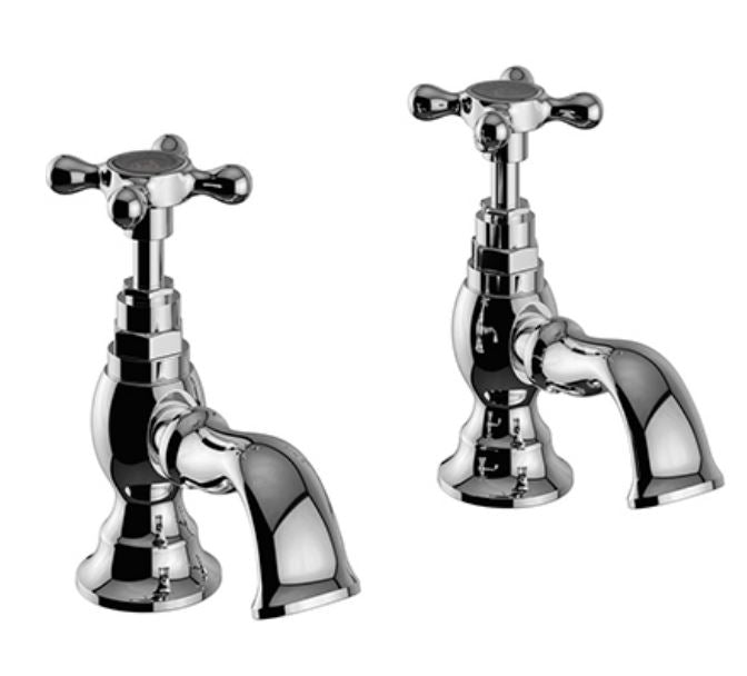 Trinity Basin Pillar Taps Chrome
