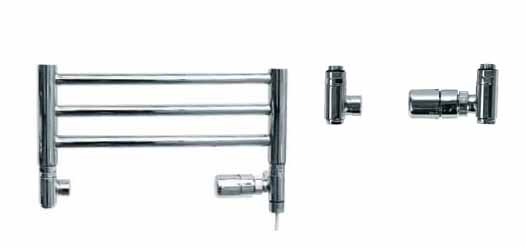 JIS Thermostatic Dual Fuel Radiator Valves Satin Finish