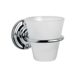 Lefroy Brooks Belle Aire Glass Mug & Holder (choose finish)