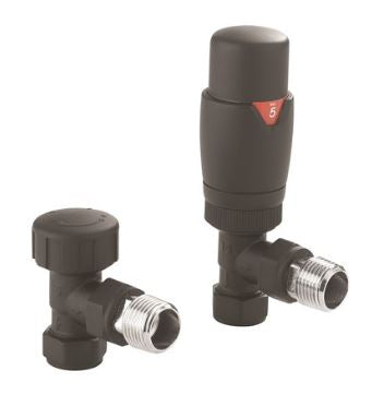 Crosswater MPRO Angled Thermostatic Raidator Valve