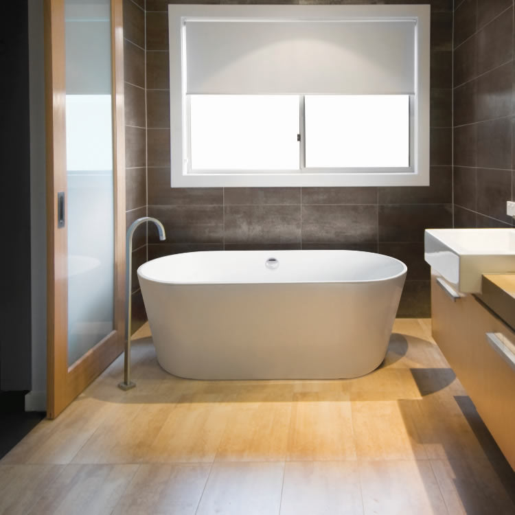 BC Designs Viado 1780 x 740mm Free Standing Bath Double Ended White Gloss
