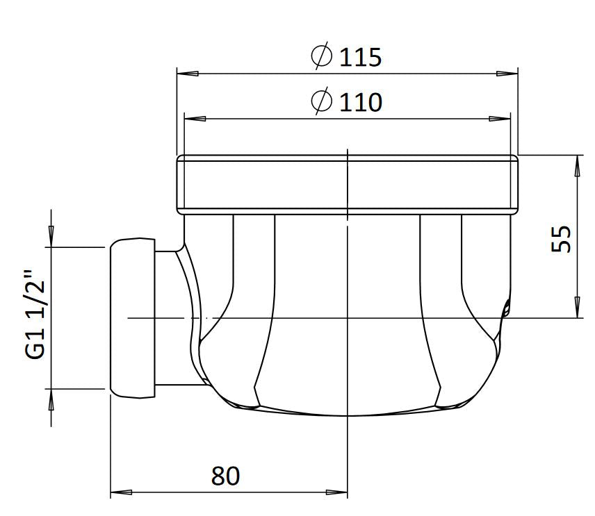 Crosswater Shower Waste For Vito Shower Trays