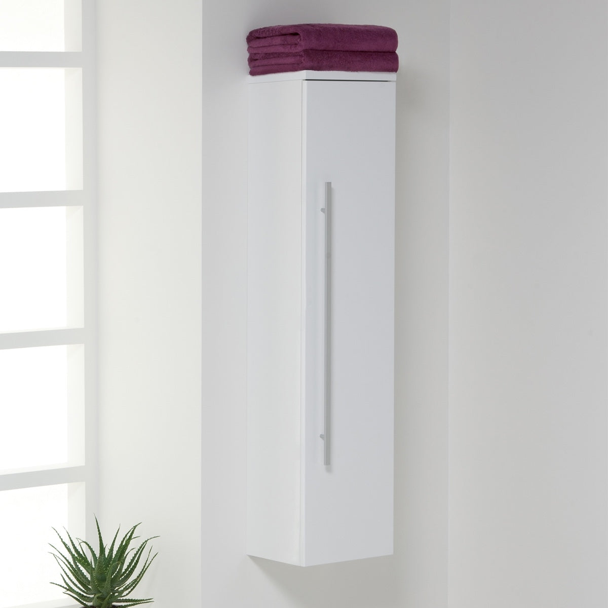 SW6 Purity Wall Mounted Side Unit - White