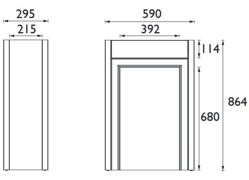 Caversham 600mm WC Unit - Midnight Blue (WC Unit Only)