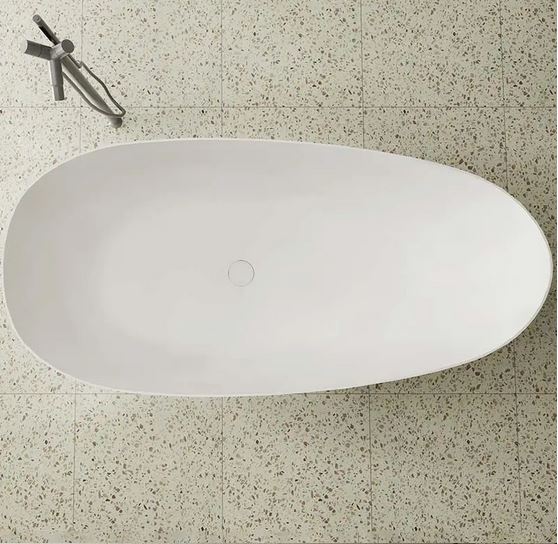 Luxe Wells 1700 Egg freestanding Solid Surface Matt Bath