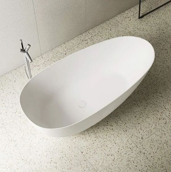Luxe Wells 1700 Egg freestanding Solid Surface Matt Bath