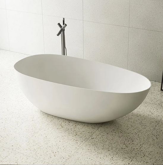 Luxe Wells 1700 Egg freestanding Solid Surface Matt Bath