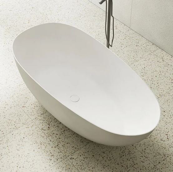 Luxe Wells 1700 Egg freestanding Solid Surface Matt Bath