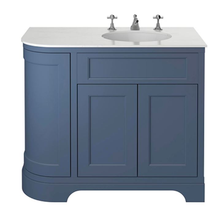Wilton 1000mm Corner Right Hand Maritime Blue