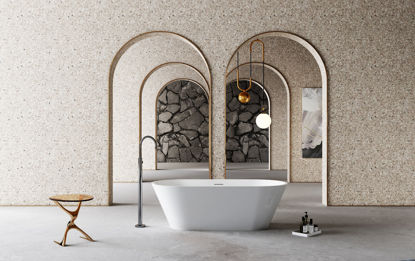 Luxe Devon 1700 Oval Freestanding Acrylic Bath