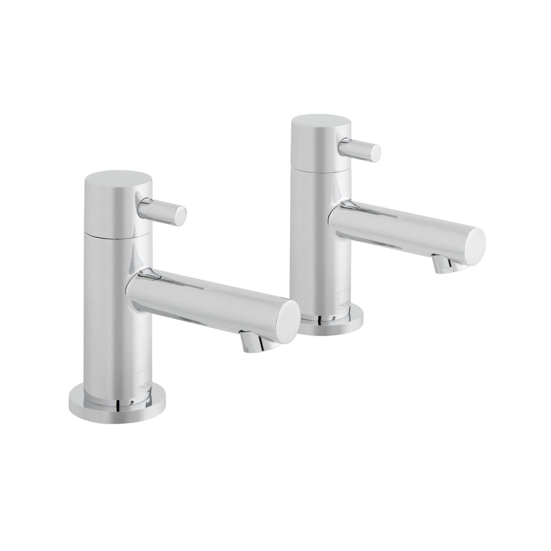 VADO ZOO Basin Pillar Taps - Chrome Finish