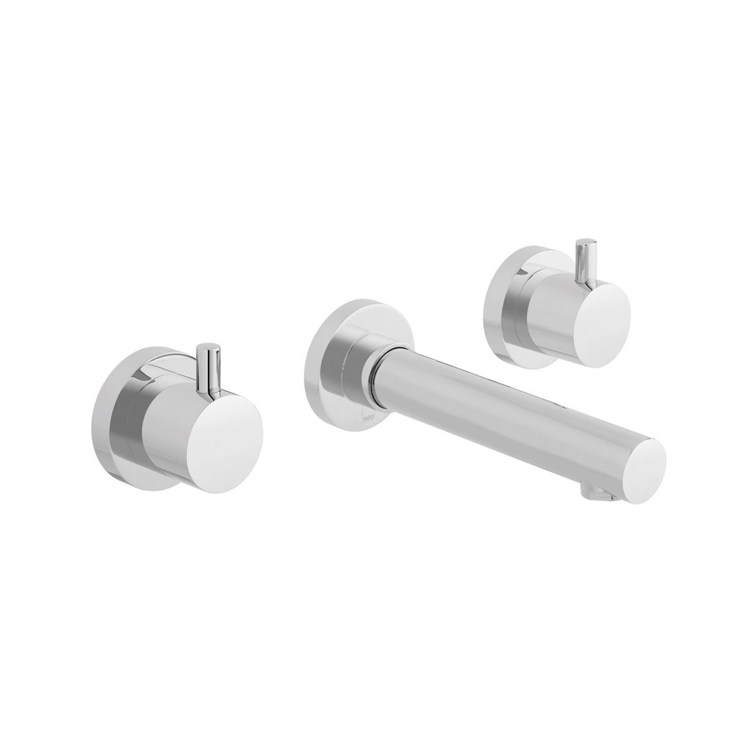 VADO ZOO 3 Hole Wall Mounted Basin Mixer Tap With 180mm Spout- Chrome Finish