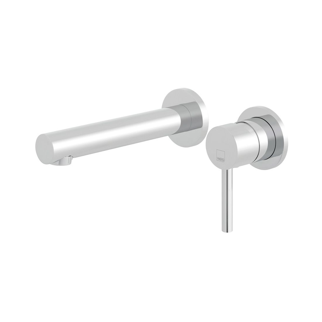 VADO ZOO Wall Mounted Basin Mixer Tap With 180mm Spout - Chrome Finish