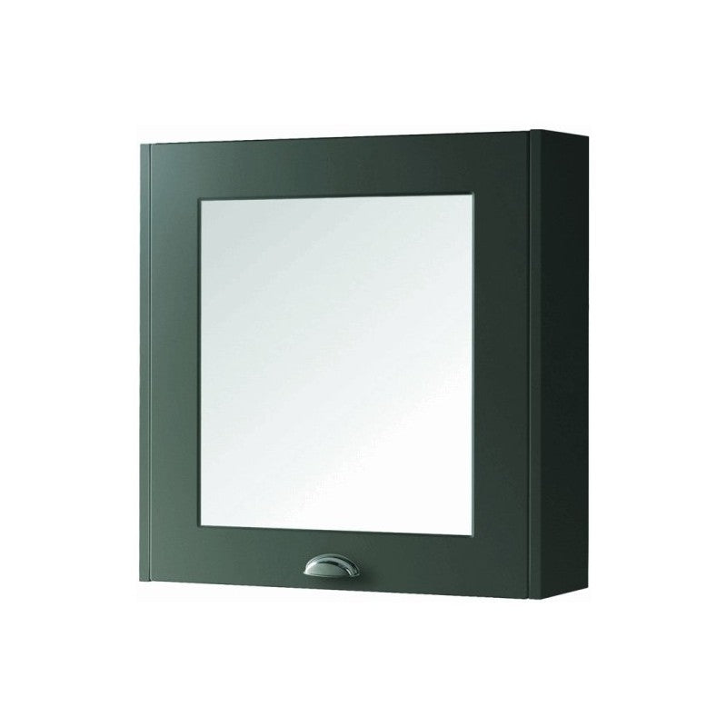 SW6 Astley 1-Door Mirror Cabinet 600mm - Matt Grey