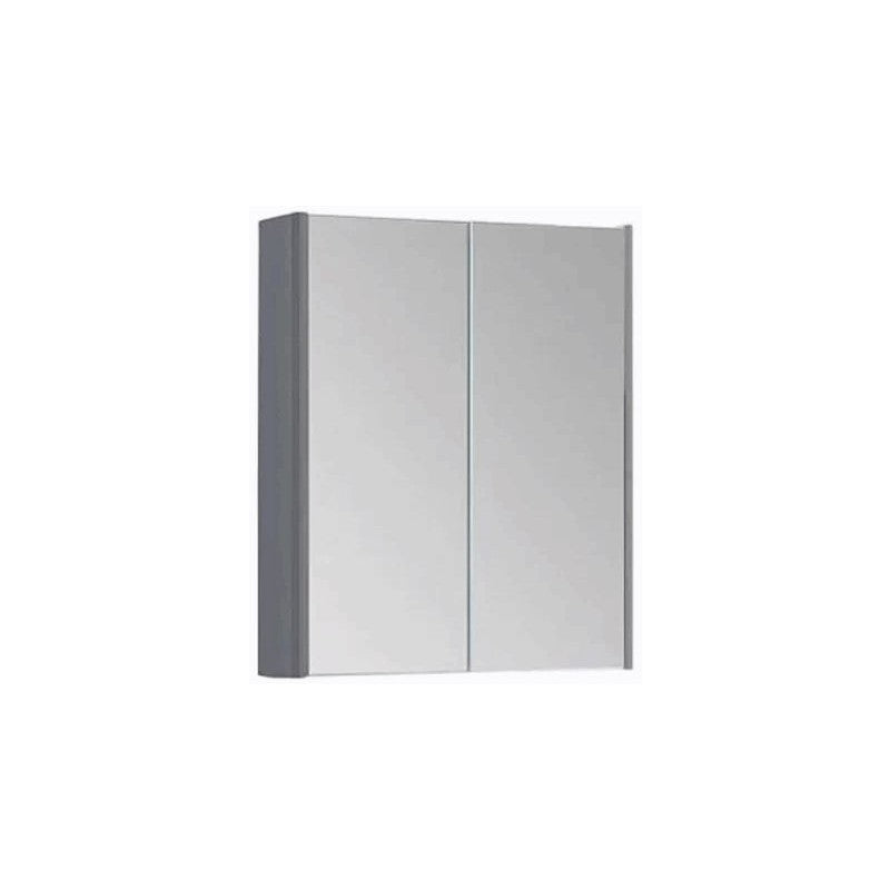 SW6 Options 600mm 2-Door Mirror Cabinet Basalt Grey