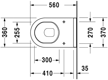 Duravit Starck 3 Back To Wall WC Pan