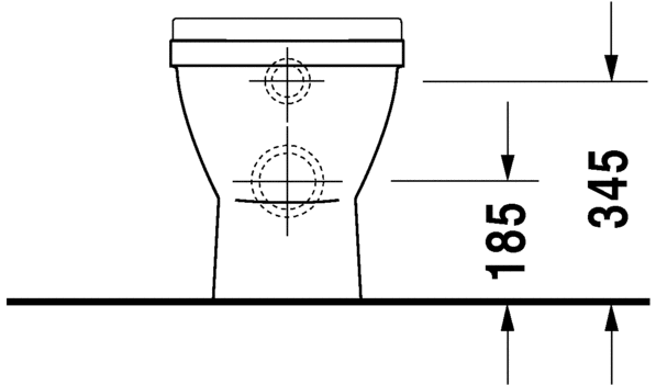 Duravit Starck 3 Back To Wall WC Pan