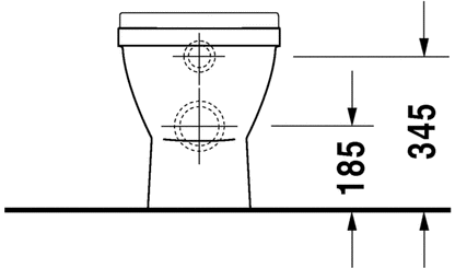 Duravit Starck 3 Back To Wall WC Pan