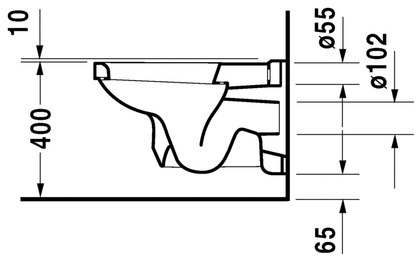 Duravit 1930 Series Wall Hung WC Pan  White
