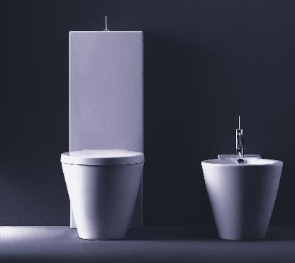 Duravit Starck 1 Fully Back To Wall Close Coupled WC Pan  White