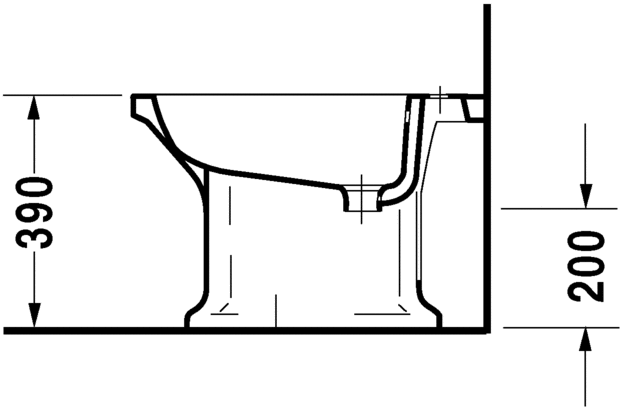 Duravit 1930 Series Floor Standing Bidet White