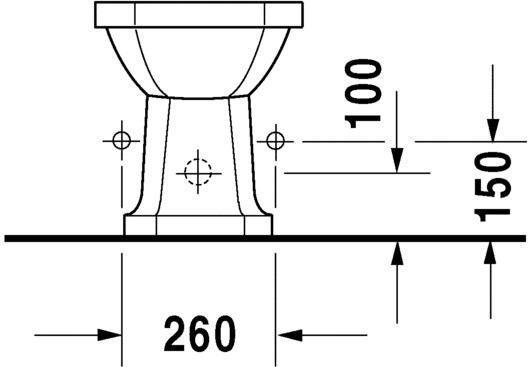 Duravit 1930 Series Floor Standing Bidet White