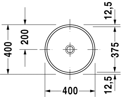 Duravit Architec 400 x 400 Dia Under Counter Basin