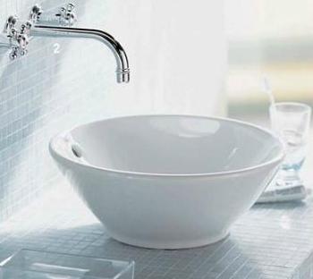 Duravit Bacino 420 X 420 Dia Round Sit On Basin White