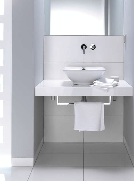 Duravit Bacino 420 x 420 Square Sit On Basin White