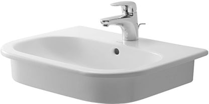 Duravit DCode 545 x 435 Dropin Inset Vanity Basin  White