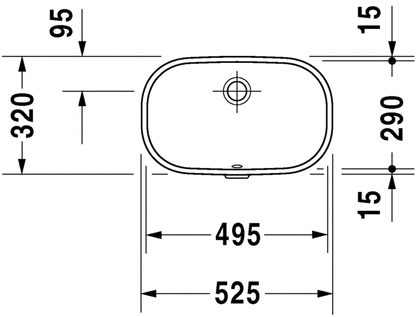 Duravit DCode 525 x 320 Oval Under Counter Basin