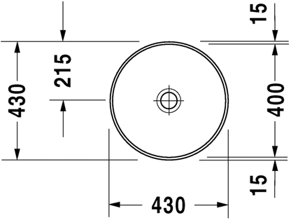 Duravit Architec 430 x 430 Dia Under Counter Basin