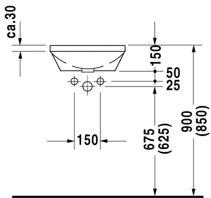Duravit Architec 430 x 430 Dia Under Counter Basin