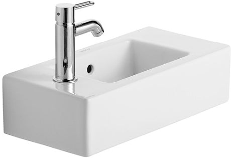 Duravit Vero 500 x 250mm Cloakroom Basin 1 Tap Hole LH