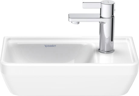Duravit D-Neo without overflow Handrinse basin, 400mm