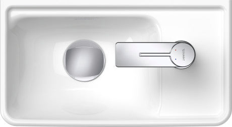 Duravit D-Neo without overflow Handrinse basin, 400mm