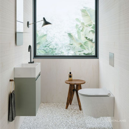 Caralano Zero 50 (50x25) Cement Grey Matt Basin