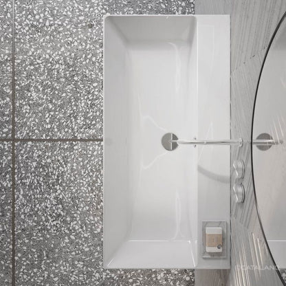 Catalano Zero 100 Basin-Ceramic White, Towel Rail not Inc