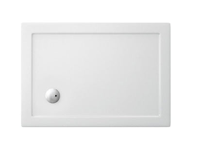 Britton Acrylic Rectangle 1000 x 800 x 35mm tray - White Gloss