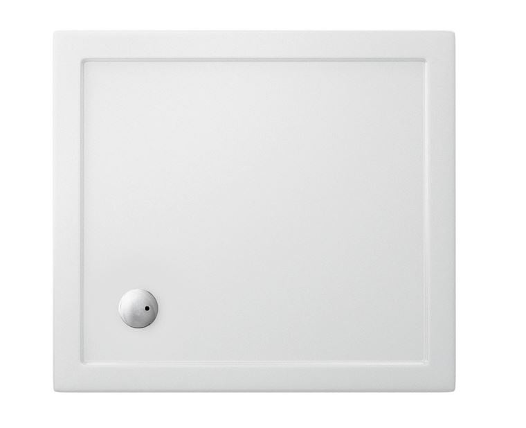 Britton Rectangle 1100 x 900 x 35mm tray - White Gloss Finish