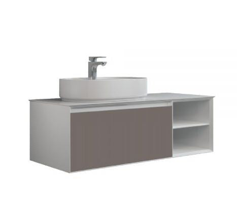Essentials Essence 1200mm Single Drawer Cabinet in Cashmere