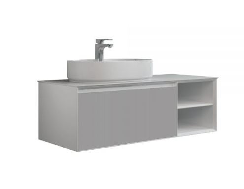 Essentials Essence 1200mm Single Drawer Cabinet in Matt Stone