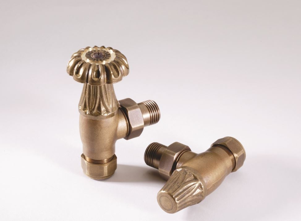 SW6 Nostalgia Manual Valves (Pair) Brass