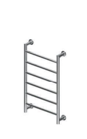 800 X 500mm Mitre Designer Matt Chrome Heated Towel Rail