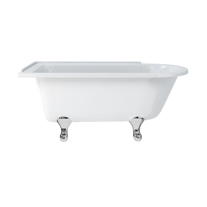 Hampton showering 150cm Bath LH With Chrome Classical Legs