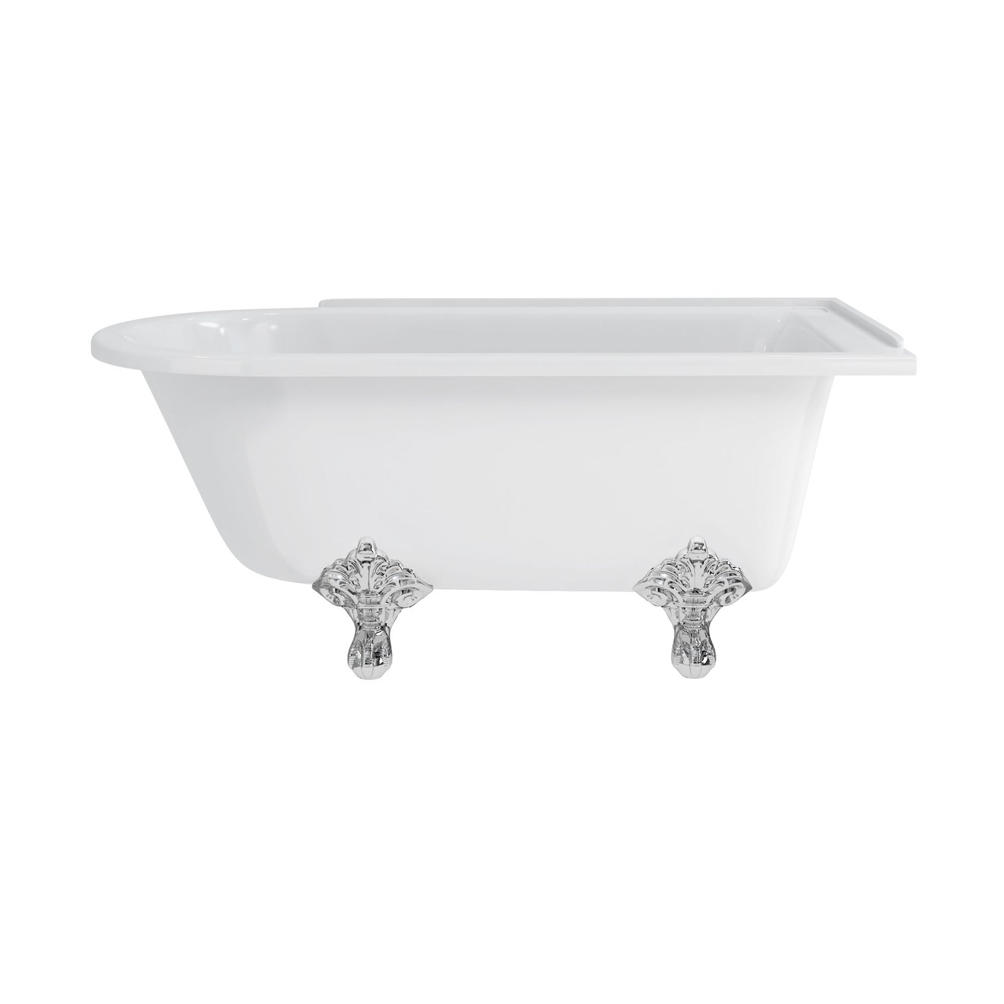 Burlington Hampton Showering 150cm Bath Right Chrome