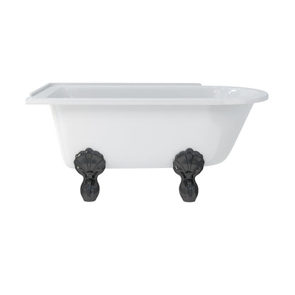 Burlington Hampton Showering 150cm Bath LH- Luxury Claw Legs