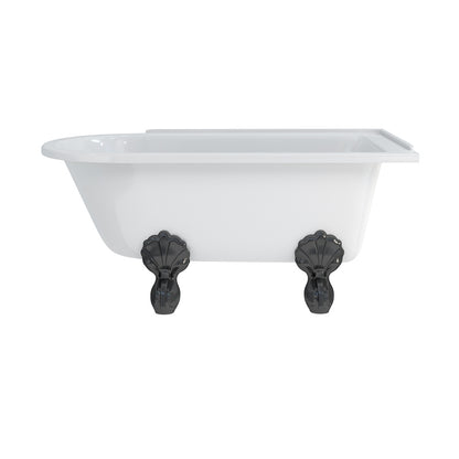 Hampton Showering 150cm Bath Right Hand w/ Luxury Claw legs