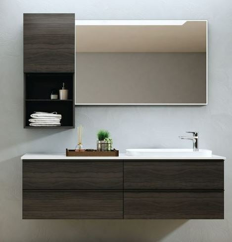 Essentials Liberty 1500mm Four Drawer Cabinet in Grey Oak